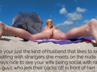 Exhibitionist ehefrau frau kuss nackt strand voyeur mitglied tease&excl; shes ein von meine favorit exhibitionist wives&excl;
