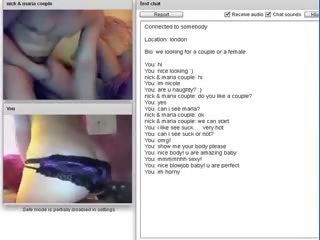 Chatroulette #77 sexually aroused Couple Suck And Long Fuck