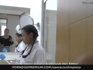 Operacion limpieza - 哥伦比亚 女佣 诱惑 和 性交 硬 由 employer