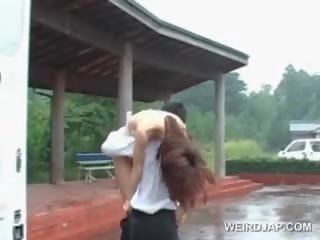 Glorious Asian xxx video video Doll Pussy Nailed Doggy Outdoor