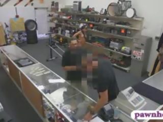 Masculine Chick Pounded At The Pawnshop