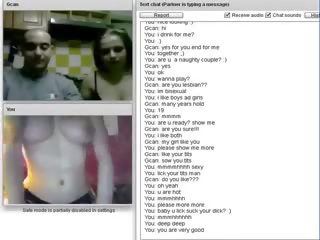 Chatroulette #75 stupendous to trot couple suck and fuck