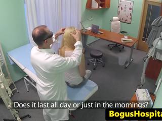 Young euro patient rides doctors cock
