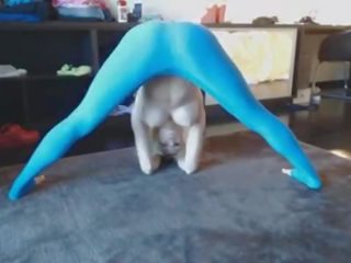 Haley ryder - mavi yoga pantolon emzikli
