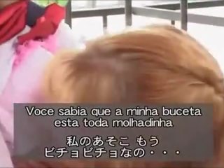 Brazilian lesbian teacher and her Japanese students first part