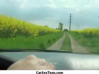 Samochód brudne film nastolatka hitchhiker hardcore wbity 20