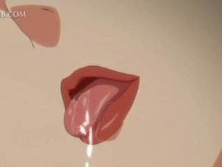 Невинен аниме mademoiselle чука голям putz между цици и влагалище устни